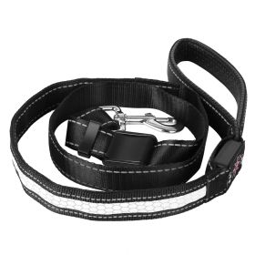 5FT Light Up Dog Leash LED Dog Leash Dog Walking Leash with 9 Light Colors IPX7 Waterproof USB Rechargeable 5FT Light Up Dog Leash LED Dog Leash Dog Walking Leash with 9 Light Colors IPX7 Waterproof USB Rechargeable