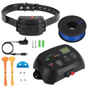 Dog Fence System Pet Containment System with 100 Adjustable Levels IPX7 Waterproof Rechargeable Receiver Underground Fence for Small Medium Large Dog Dog Fence System Pet Containment System with 100 Adjustable Levels IPX7 Waterproof Rechargeable Receiver Underground Fence for Small Medium Large Dog